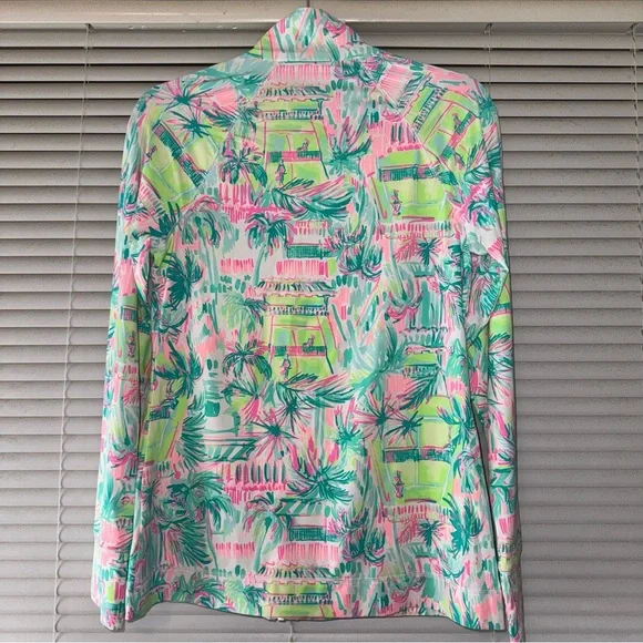 Lilly Pulitzer UPF 50+ Luxletic Hadlee Tennis Jacket Multi Perfect Match Size S - Picture 4 of 5